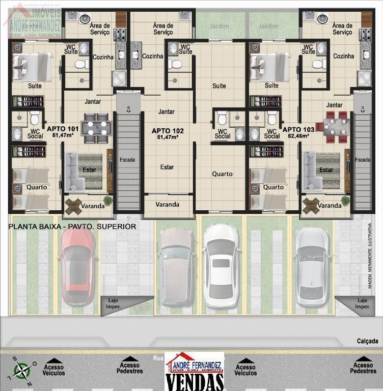 Apartamento à venda com 2 quartos, 58m² - Foto 5